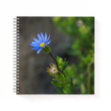 Blue Flower Spiral Notebook