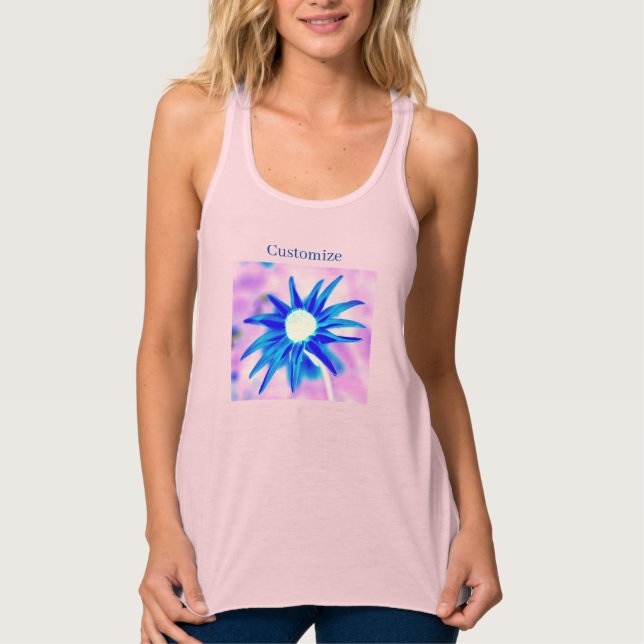 Blue Flower Thunder_Cove Tank Top (Front)