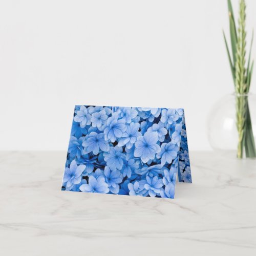 Blue Flowered Notecards