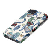 Blue Flowers and Cupcakes Case-Mate iPhone Case (Bottom)