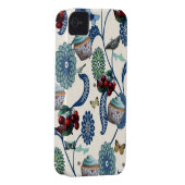 Blue Flowers and Cupcakes Case-Mate iPhone Case (Back/Right)