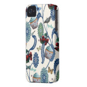 Blue Flowers and Cupcakes Case-Mate iPhone Case (Back Left)