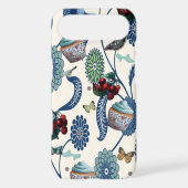 Blue Flowers and Cupcakes Case-Mate iPhone Case (Back)