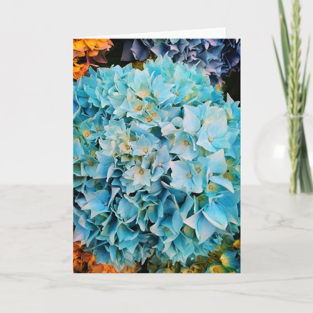 Blue flowers card (Front)