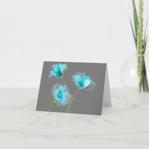 Blue Flowers Card
