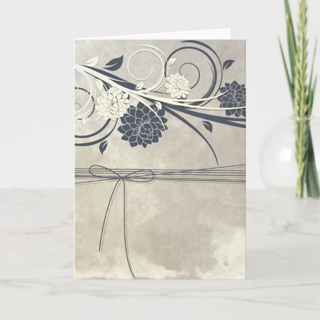 Blue Flowers Card (Front)