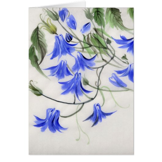 Blue Flowers Cards (Front)