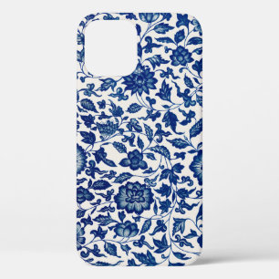 Blue flowers iPhone 12 case