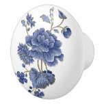 Blue Flowers Ceramic Pull
