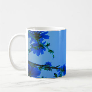Blue Flowers Coffee Cup