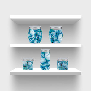 Blue Flowers Decoupage Tissue Paper