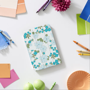 Blue Flowers, Floral Pattern, Pattern Of Flowers iPad Mini Cover