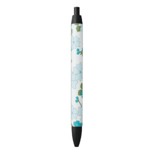 Blue Flowers, Floral Pattern, Pattern Of Flowers Pen