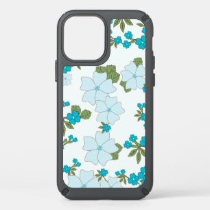Blue Flowers, Floral Pattern, Pattern Of Flowers Speck iPhone 12 Case
