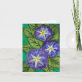 "Blue Flowers" Greeting Card
