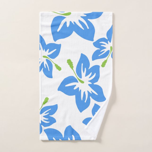 Blue Flowers  Hand Towel (Hand Towel)