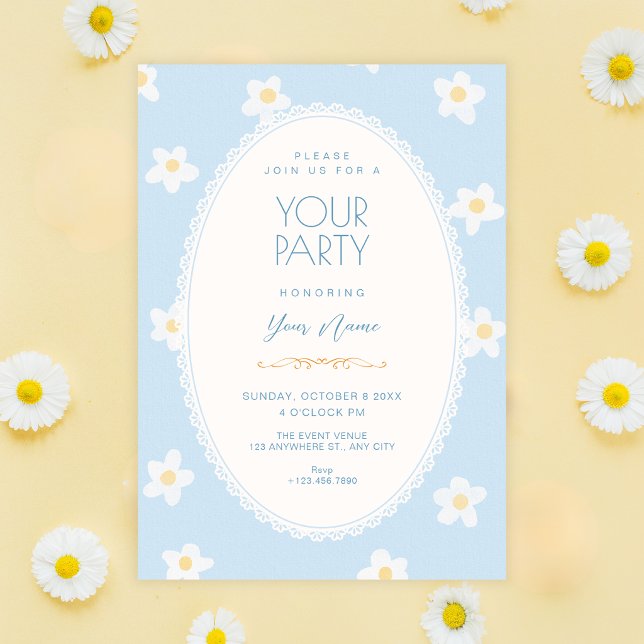 Blue flowers invitation (Creator Uploaded)