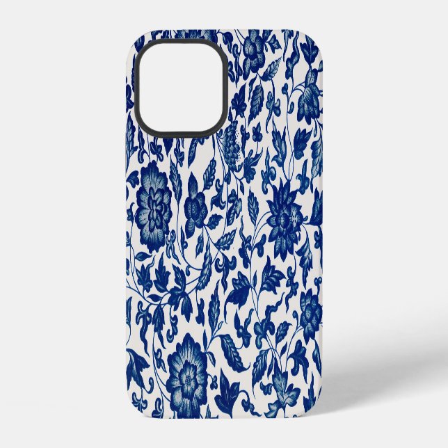Blue flowers iphone case (Back)