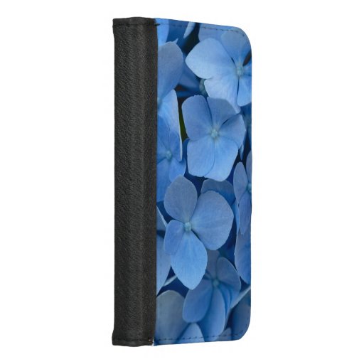 blue flowers iPhone 8/7 wallet case