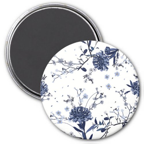 Blue flowers magnet