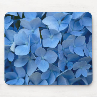 blue flowers mouse pad