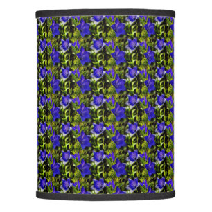 Blue Flowers Nature Pattern Lamp Shade