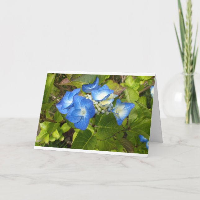 Blue Flowers Notecard (Front)