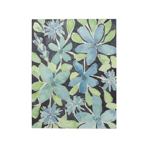 Blue Flowers Notepad