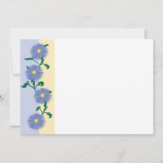 Blue flowers pattern (Front)