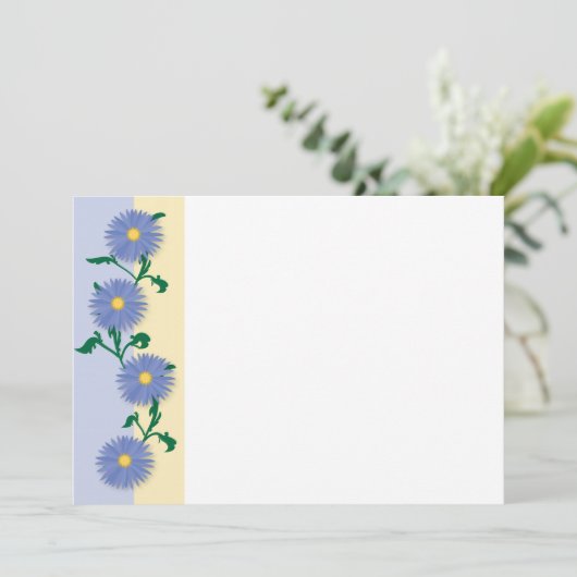 Blue flowers pattern (Standing Front)