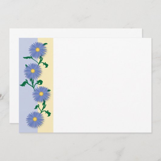 Blue flowers pattern (Front/Back)