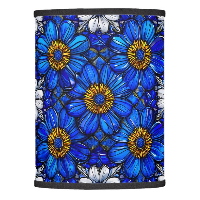 Blue flowers pattern lamp shade (Front)