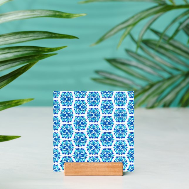 Blue Flowers, Pattern Of Flowers, Floral Pattern Holder (Insitu 2)
