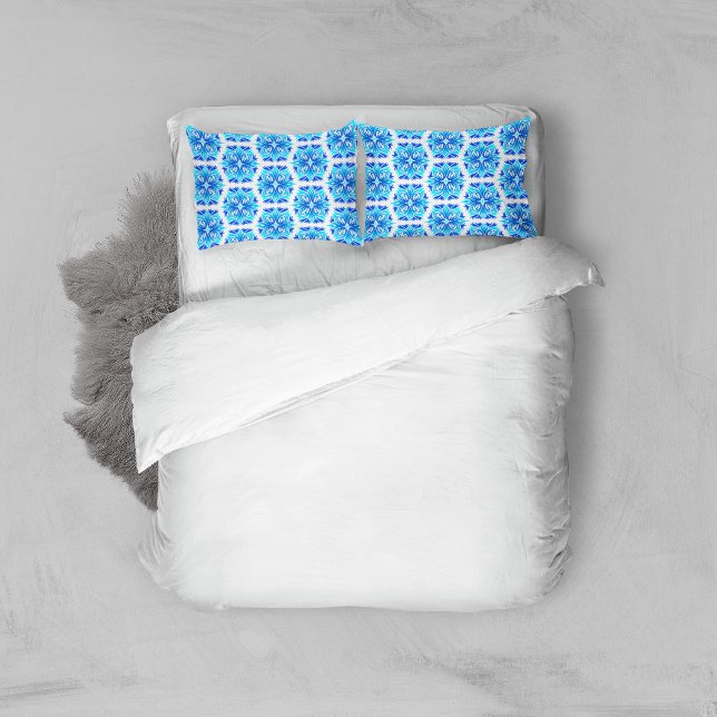 Blue Flowers, Pattern Of Flowers, Floral Pattern Pillow Case (Creator Uploaded)
