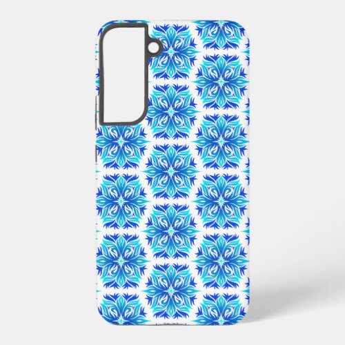 Blue Flowers Pattern Of Flowers Floral Pattern Samsung Galaxy S22 Case