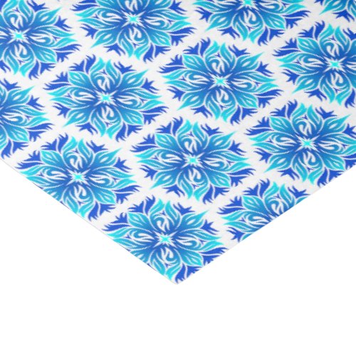 Blue Flowers Pattern Of Flowers Floral Pattern Tissue Paper