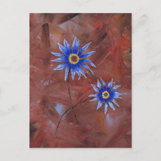 Blue Flowers Postcard