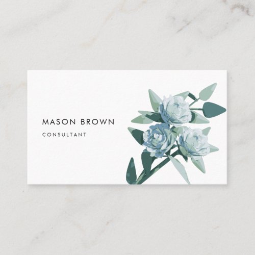Blue Flowers Profi Elegant Business Card