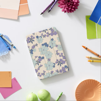 Blue Flowers, Purple Flowers, Floral Pattern iPad Mini Cover