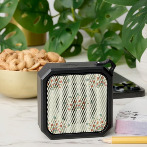 Blue Flowers Red Flowers Pattern Of Flowers Bluetooth Speaker