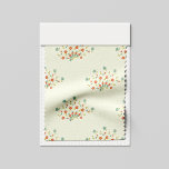 Blue Flowers, Red Flowers, Pattern Of Flowers Fabric