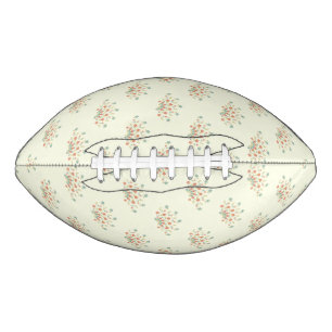 Blue Flowers, Red Flowers, Pattern Of Flowers Football
