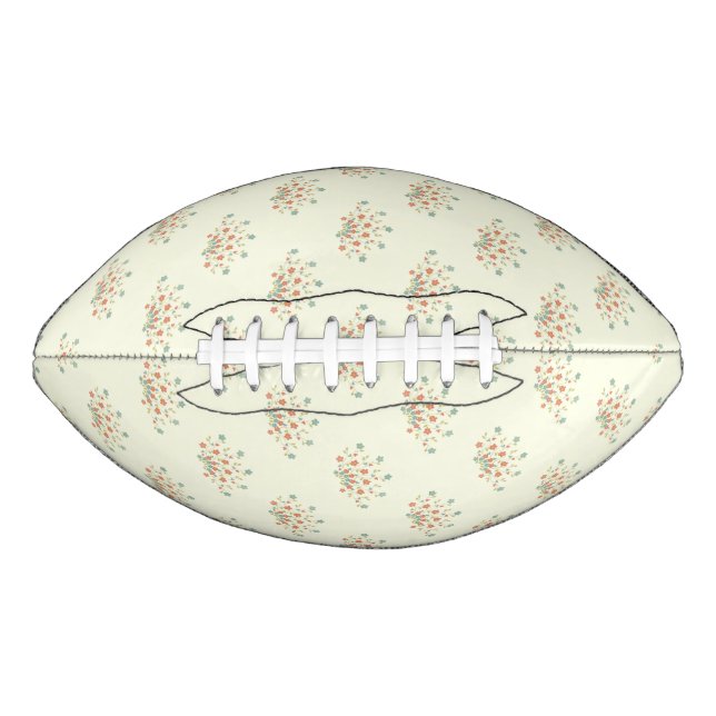 Blue Flowers, Red Flowers, Pattern Of Flowers Football (Front)