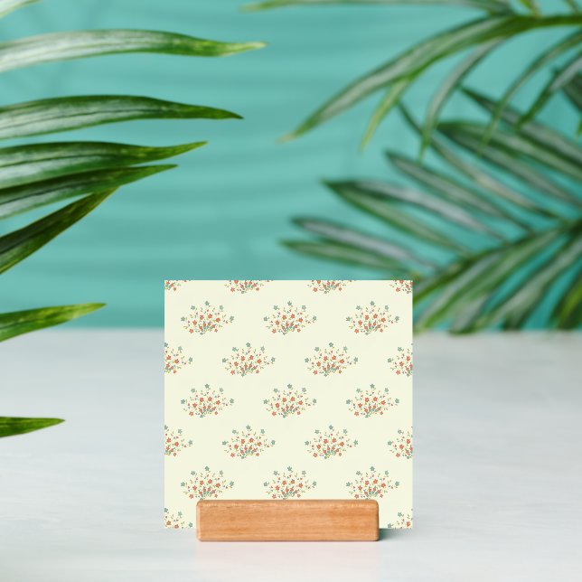 Blue Flowers, Red Flowers, Pattern Of Flowers Holder (Insitu 2)