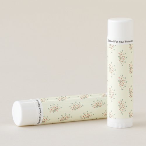 Blue Flowers Red Flowers Pattern Of Flowers Lip Balm