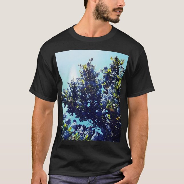 Blue flowers T-Shirt (Front)