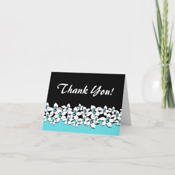 Blue Flowers Thank You Notes by TwoBecomeOne at Zazzle