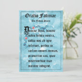 Blue Flowers |The Fatima Prayer in Latin (Standing Front)