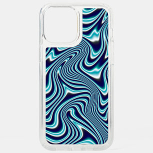 Blue Fluid Marbling Painting Speck iPhone 12 Pro Max Case