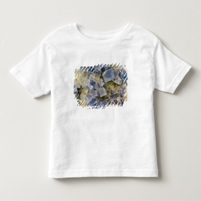 Blue Fluorite Crystals in Matrix Toddler T-shirt (Front)